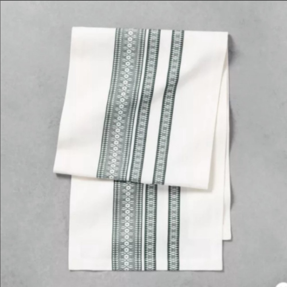 New Hearth & Hand embroidered table runner